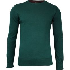 Zielony Sweter Męski -BRAVE SOUL- 100% Bawełna, Okrągły Dekolt, Butelkowa Zieleń SWBRSAW19TESTAMENTpinegreen. Żółte swetry męskie Brave Soul, m, bez wzorów, z bawełny, eleganckie, z okrągłym kołnierzem, bez kaptura. Za 79,00 zł.
