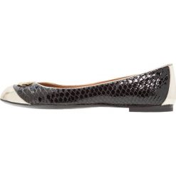 Baleriny damskie lakierowane: Emporio Armani CROCO Baleriny oro/nero