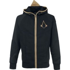 Assassin's Creed Logo Bluza z kapturem rozpinana czarny/złoty. Żółte bluzy męskie marki Assassin's Creed, na lato, s, z nadrukiem, z kapturem. Za 164,90 zł.