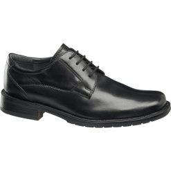 Eleganckie buty męskie Claudio Conti czarne. Czarne buty wizytowe męskie marki Claudio Conti, ze skóry, na sznurówki. Za 139,90 zł.