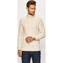 Tommy Hilfiger Tailored - Sweter. Niebieskie swetry męskie m, z wełny, z golfem. W wyprzedaży za 499,90 zł.