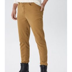 Spodnie slim fit - Brązowy. Pomarańczowe spodnie męskie House, s, bez wzorów. W wyprzedaży za 49,99 zł.