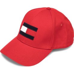 Tommy Hilfiger Czapka z daszkiem Czerwony. Czerwone czapki męskie TOMMY HILFIGER, z haftami, z bawełny. Za 188,95 zł.