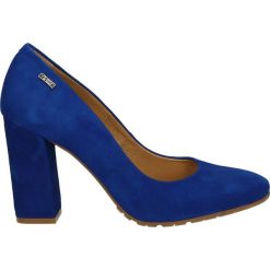 Czółenka - 2718 CAM COBA. Niebieskie buty ślubne damskie Venezia, ze skóry. Za 189,00 zł.