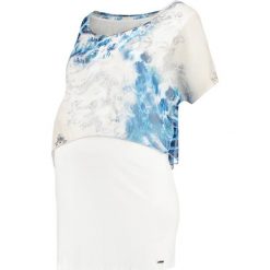 T-shirty damskie: LOVE2WAIT Tshirt z nadrukiem white/blue