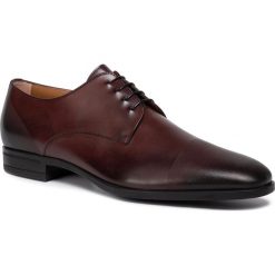 Półbuty BOSS - Kensington 50411049 10201737 01 Dark Red 601. Czerwone buty wizytowe męskie Boss, bez wzorów, ze skóry, eleganckie, bez zapięcia. W wyprzedaży za 729,00 zł.