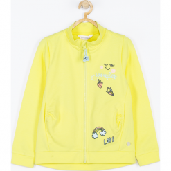 Bluza. Żółte bluzy dziewczęce marki RAINBOW, z aplikacjami, z długim rękawem, długie. Za 75,90 zł.