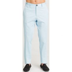 SPODNIE HAZCITT slim fit JOHN RICHMOND. Niebieskie spodnie męskie m, z aplikacjami, z elastanu. Za 765,00 zł.