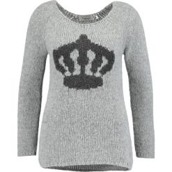 Swetry klasyczne damskie: Rich & Royal GREY PULLOVER Sweter grey melange