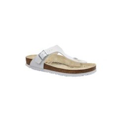 Japonki Birkenstock Gizeh 43731. Szare klapki damskie Birkenstock, bez wzorów, bez obcasa. Za 199,99 zł.
