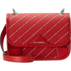 KARL LAGERFELD STRIPE LOGO HANDBAG Torba na ramię ruby. Czerwone torebki klasyczne damskie KARL LAGERFELD. Za 819,00 zł.