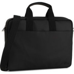 Torba na laptopa LACOSTE - Computer Bag NH2451HC Black 000. Czarne torby męskie skórzane Lacoste, bez wzorów, ze skóry ekologicznej. Za 649,00 zł.