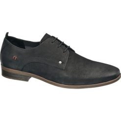 Półbuty męskie: półbuty męskie AM SHOE czarne