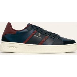 Gant - Buty. Niebieskie sneakersy męskie GANT, ze skóry, na sznurówki. W wyprzedaży za 299,90 zł.
