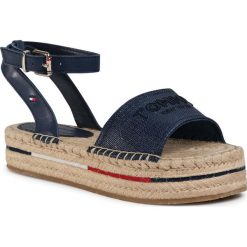 Espadryle TOMMY HILFIGER - Tropical Fade Opened Espadrille FW0FW04964 Sport Navy DB9. Niebieskie espadryle damskie TOMMY HILFIGER, bez wzorów, ze skóry ekologicznej, bez obcasa. Za 359,00 zł.