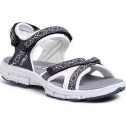 Sandały CMP - Almaak Wmn Hiking Sandal 38Q9946 Antracite/Glacier 86UE. Szare klapki damskie CMP, bez wzorów, ze skóry ekologicznej, bez obcasa. W wyprzedaży za 139,00 zł.