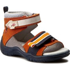 Sandały BARTEK - 61593/76G Kolorowy Pomarańczowy. Pomarańczowe sandały męskie Bartek, ze skóry, bez zapięcia. W wyprzedaży za 149,00 zł.
