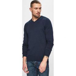 Brave Soul - Sweter. Niebieskie swetry klasyczne męskie marki Brave Soul, s, z bawełny, z okrągłym kołnierzem. Za 79,90 zł.