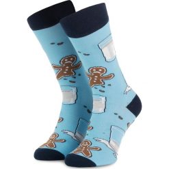 Skarpety Wysokie Unisex CUP OF SOX - Miki Tu Był Kolorowy Niebieski. Niebieskie skarpetki damskie Cup of sox, bez wzorów, z elastanu. Za 24,00 zł.