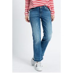 Lee - Jeansy Cropped Boot Custom. Niebieskie jeansy damskie bootcut marki Lee, l. W wyprzedaży za 179,90 zł.