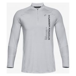 Under Armour MK-1 Graphic ¼ Zip Koszulka Szary. Szare podkoszulki męskie Under Armour, xl, z nadrukiem, z elastanu, z długim rękawem. Za 206,95 zł.