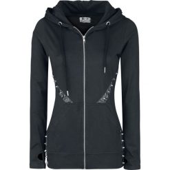 Bluzy damskie: Poizen Industries Mood Hood Bluza z kapturem rozpinana damska czarny