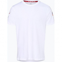 Alpha Industries - T-shirt męski, czarny. Czarne t-shirty męskie marki Alpha Industries, m, z aplikacjami. Za 129,95 zł.