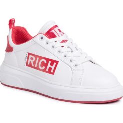 Sneakersy JOHN RICHMOND - 1230 B Bianco. Białe półbuty damskie John Richmond, na co dzień, bez wzorów, ze skóry, bez obcasa, na płaskiej podeszwie, bez zapięcia. W wyprzedaży za 589,00 zł.