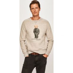Polo Ralph Lauren - Bluza. Szare bluzy męskie m, z nadrukiem, z bawełny, z okrągłym kołnierzem. W wyprzedaży za 579,90 zł.