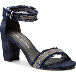 Rzymianki damskie: Sandały STUART WEITZMAN – Chaingang Navy Antique Denim