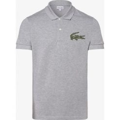 Lacoste - Męska koszulka polo, szary. Szare koszulki męskie Lacoste, s, z aplikacjami, z bawełny, polo, bez rękawów. Za 499,95 zł.