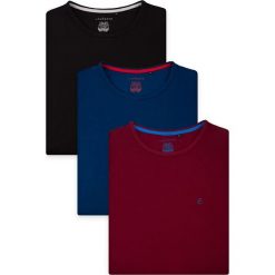 Zestaw 3 Koszulek Jenson. Szare t-shirty męskie LANCERTO, m, bez wzorów, z bawełny, klasyczne, z okrągłym kołnierzem. W wyprzedaży za 199,90 zł.