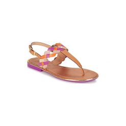 Sandały Mellow Yellow BAPO. Pomarańczowe sandały damskie Mellow Yellow, bez wzorów, bez obcasa, bez zapięcia. W wyprzedaży za 295,20 zł.