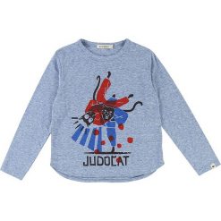 Koszulka w kolorze niebieskim. Niebieskie t-shirty chłopięce Billieblush & Billybandit, z nadrukiem, z bawełny, z długim rękawem. W wyprzedaży za 49,95 zł.