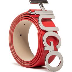 Pasek Damski HUGO - Zula Belt 4 Cm 50391327 621. Czerwone paski damskie HUGO, w paski, ze skóry. Za 399,00 zł.