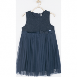 Sukienka. Niebieskie sukienki dziewczęce z falbanami SPARKLE, bez rękawów. Za 89,90 zł.