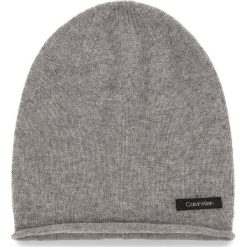 Czapka CALVIN KLEIN - Cashmere Beanie K60K604716 013. Szare czapki damskie marki Calvin Klein, z wełny. W wyprzedaży za 219,00 zł.