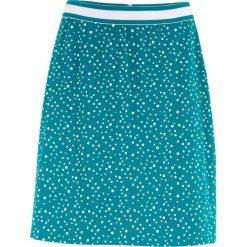 Spódnica shirtowa w kropki, z gumką w talii bonprix kobaltowo-turkusowy w kropki. Spódniczki damskie bonprix. Za 44,99 zł.