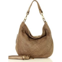 MARCO MAZZINI Miejska torebka skórzana worek vintage old pelle lavata beż taupe. Torebki klasyczne damskie MAZZINI, w paski, ze skóry, klasyczne. W wyprzedaży za 499,00 zł.
