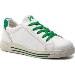 Sneakersy PRIMIGI - 3383411 M Bianc. Białe półbuty dziewczęce Primigi, na sznurówki. W wyprzedaży za 169,00 zł.