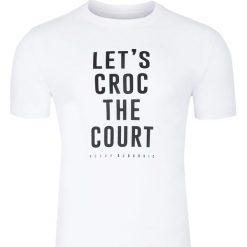 T- shirt Lacoste. Białe t-shirty męskie Lacoste, m, bez wzorów, klasyczne, z klasycznym kołnierzykiem. Za 169,00 zł.