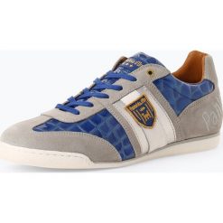 Pantofola d`Oro - Męskie tenisówki ze skóry – Patent Uomo Low, niebieski. Niebieskie trampki męskie Pantofola d`Oro, bez wzorów, ze skóry, bez zapięcia. Za 499,95 zł.