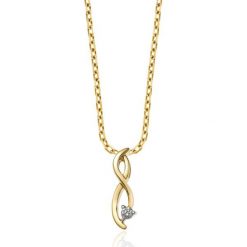 Łańcuszki męskie: RABAT Wisiorek Złoty – złoto żółte 585, Brylant 0,04ct