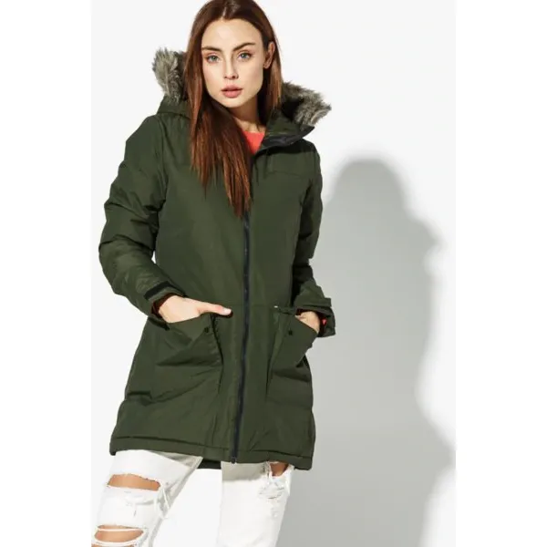 Adidas Kurtka W Xploric Parka Sw Insulation , khaki, rozmiar XS. Brązowe kurtki damskie Adidas, na zimę, s, z aplikacjami, z materiału, bez kaptura. W wyprzedaży za 489,99 zł.