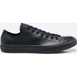 Converse - Tenisówki. Czarne trampki męskie marki Converse, ze skóry, na sznurówki. W wyprzedaży za 299,90 zł.