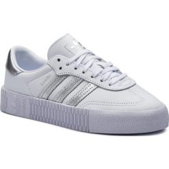 Buty adidas - Sambarose W EE9017 Ftwwht/Silvmt/Cblack. Białe buty sportowe damskie Adidas, bez wzorów, ze skóry, sportowe. Za 399,00 zł.