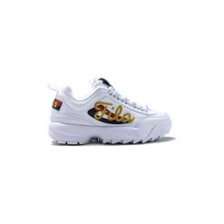 Trampki Fila Disruptor II Signature. Białe trampki i tenisówki damskie Fila, bez wzorów, bez zapięcia. Za 505,56 zł.