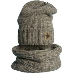 Czapka z kominkiem ocieplana Cz+K 156A szara r. 52-54. Szare czapeczki niemowlęce marki Proman. Za 60,07 zł.
