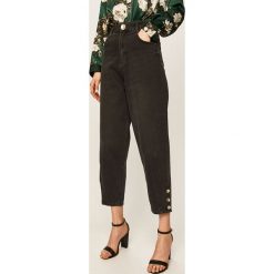 Answear - Jeansy. Czarne jeansy damskie ANSWEAR, s, z podwyższonym stanem. Za 149,90 zł.