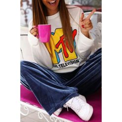 Bluza damska MELOMA. Bluzy damskie s, z nadrukiem. W wyprzedaży za 39,00 zł.